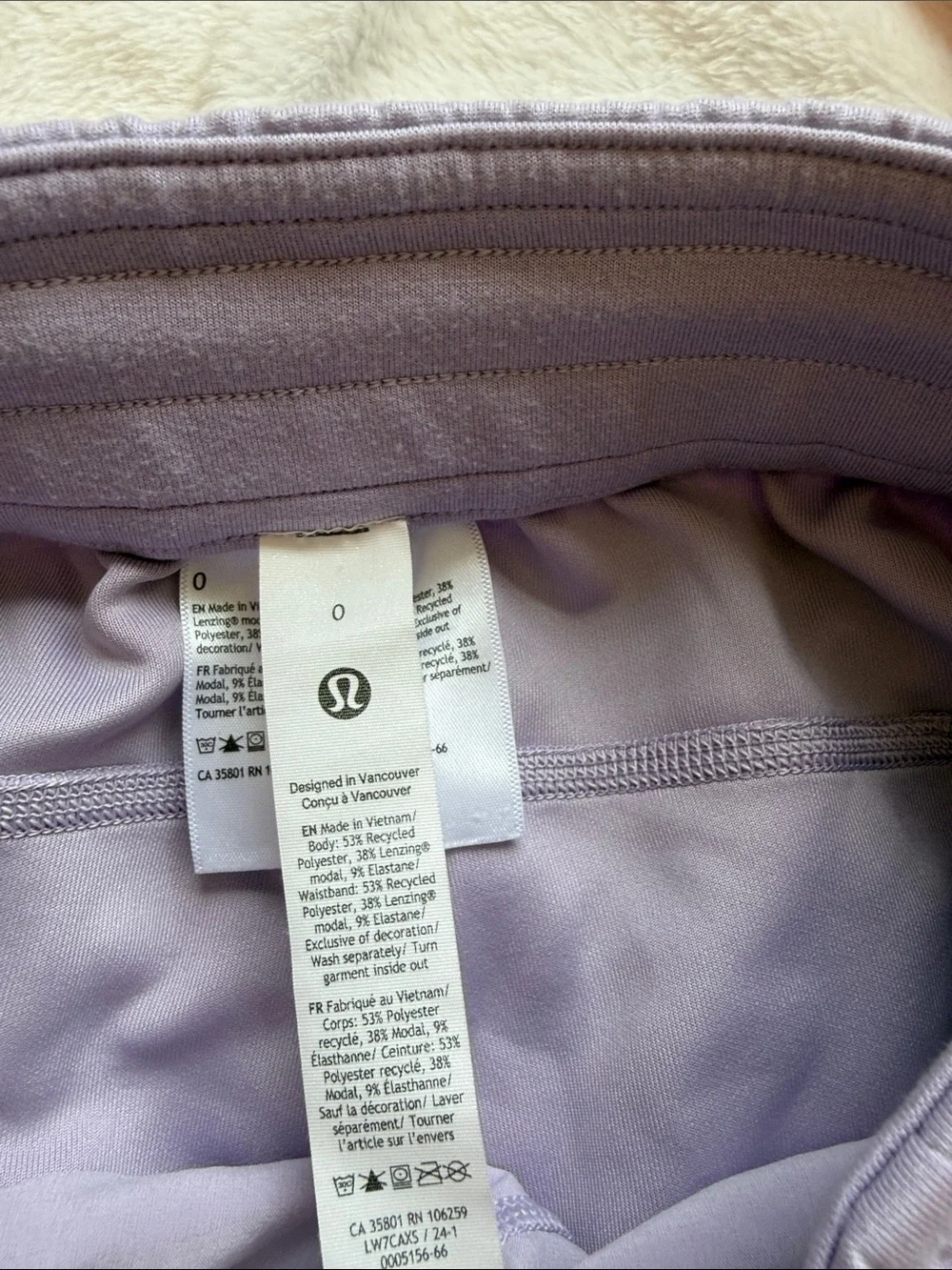 lululemon athletica Lavender Athletic Shorts